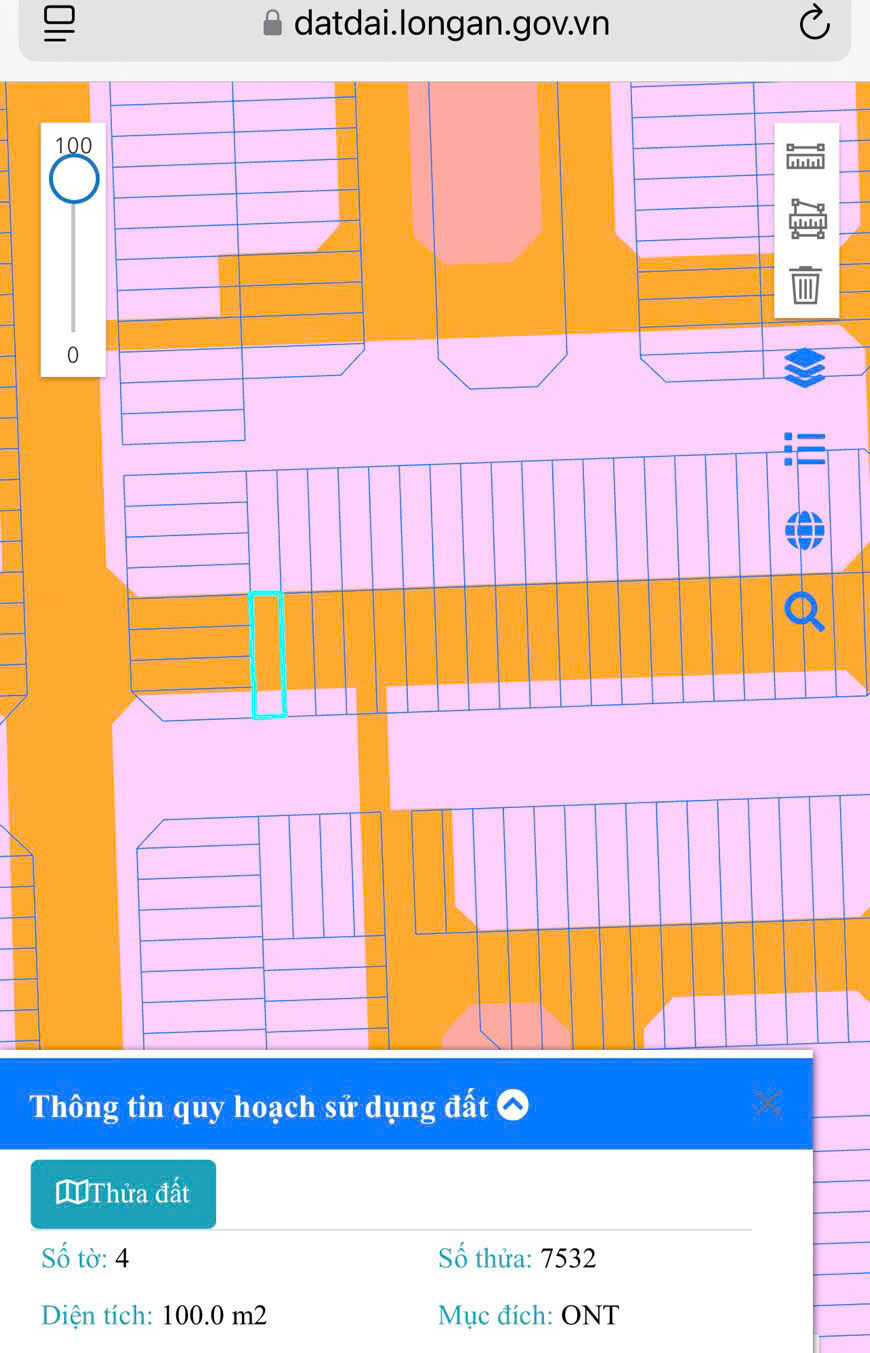 Cần bán Lô đất DT: 5x20 100m2 Giá: 2 tỷ 800. - Ảnh 1