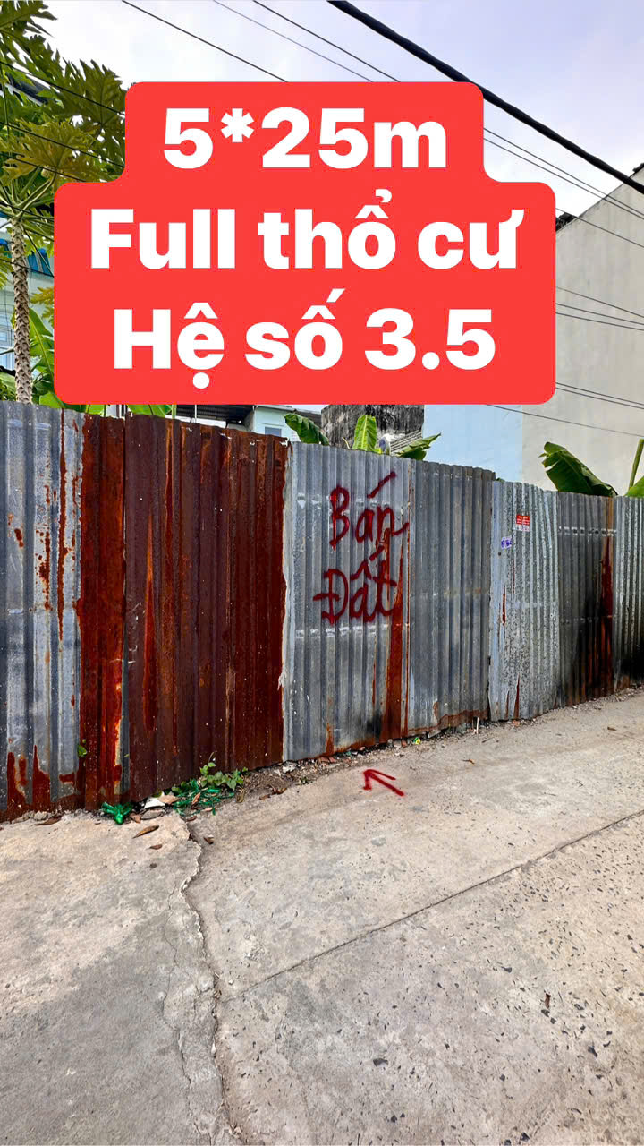 ĐẤT LỚN 5X25M HẺM XE HƠI, GẦN CHỢ SIÊU THỊ TRƯỜNG HỌC, HSXD 5.6 - Ảnh 2