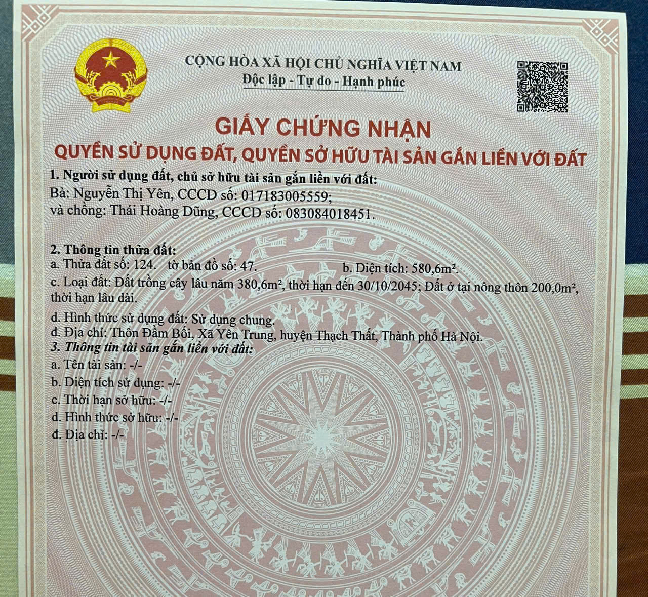 Chủ Cần Bán Nhanh Lô Đất Tại Đầm Bối, xã Yên Trung, huyện Thạch Thất, TP Hà Nội - Ảnh 1
