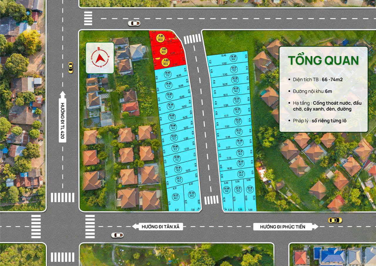 🏡 BÁN ĐẤT LIỀN KỀ ĐỒI SEN – 71.5M² – ĐƯỜNG THÔNG, KHU PHÂN LÔ ĐẸP - Ảnh chính