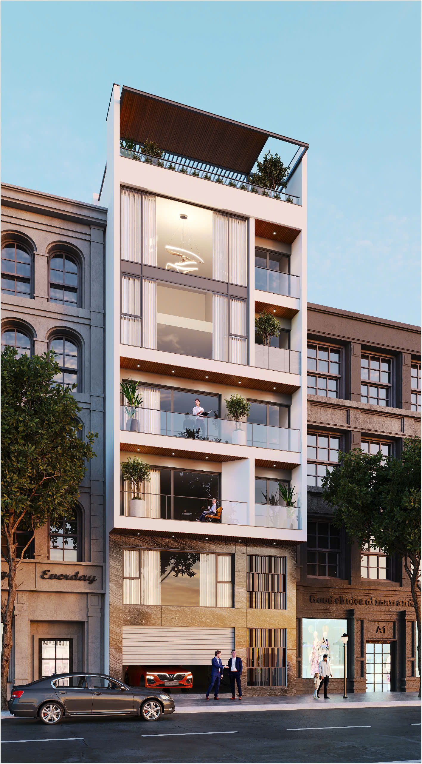 Bồ đề, duy nhất 8 tầng thang máy,72m2, mặt tiền gần 9 m, gara 3 ô tô, giá sinh viên 21.8 tỷ - Ảnh chính