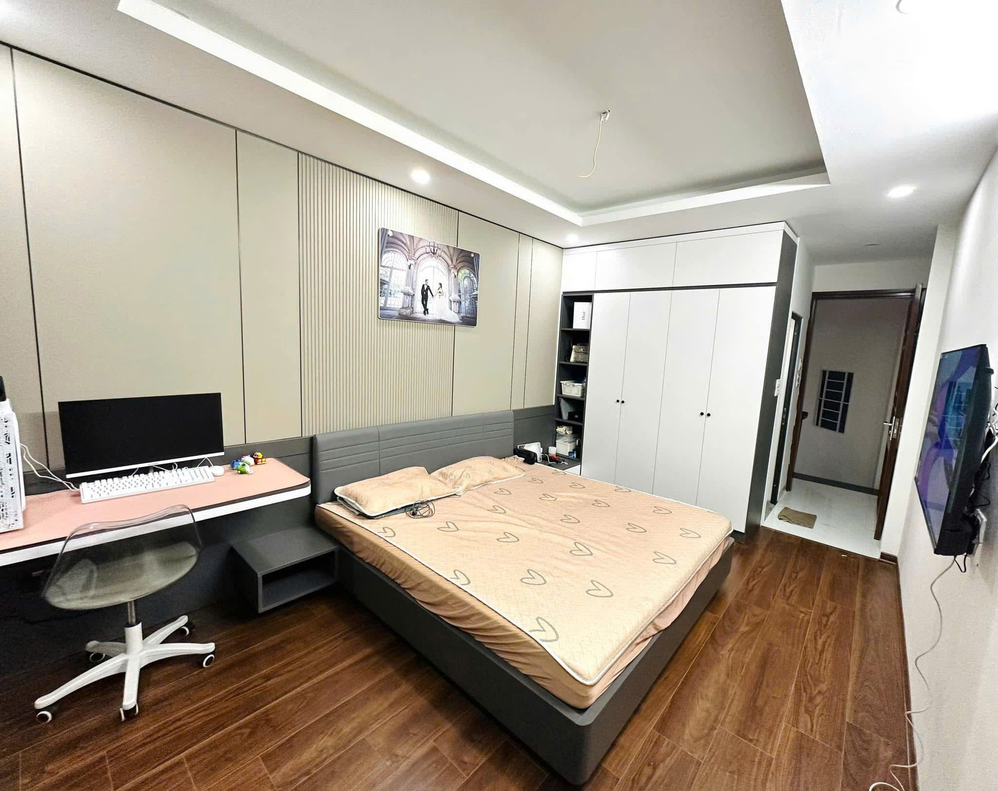 NHÀ ĐẸP HOÀNG MAI - 3 GÁC ĐỖ CỬA - 10M RA Ô TÔ DT 32m2 5 tầng Giá 7 tỷ - Ảnh 2