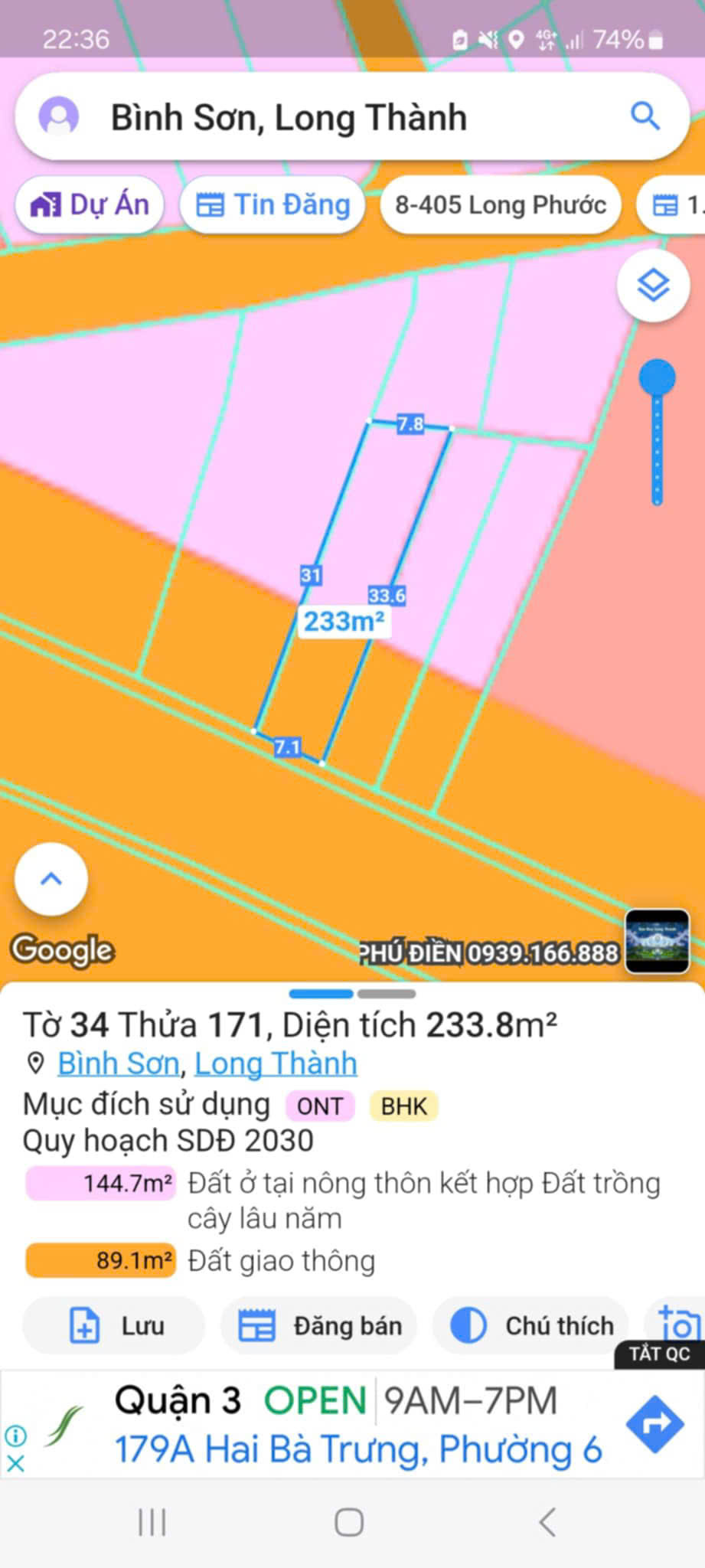 BÁN NHÀ ĐƯƠNG 769 XÃ BÌNH SƠN SÂN BAY LONG THÀNH - Ảnh 1