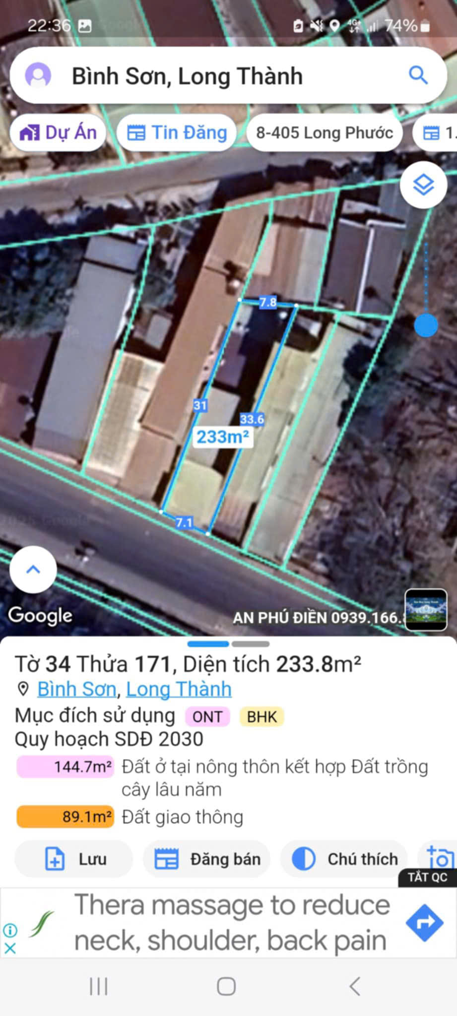 BÁN NHÀ ĐƯƠNG 769 XÃ BÌNH SƠN SÂN BAY LONG THÀNH - Ảnh chính