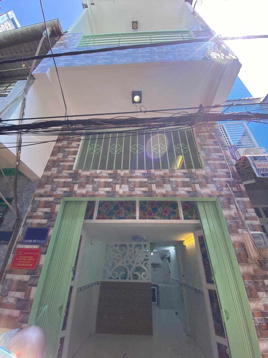 Bán nhà đường 100 Bình Thới, gần vòng xoay Lê Đại Hành, Q11, 3x7 - 3 tầng, chỉ hơn 3 tỷ - Ảnh 4
