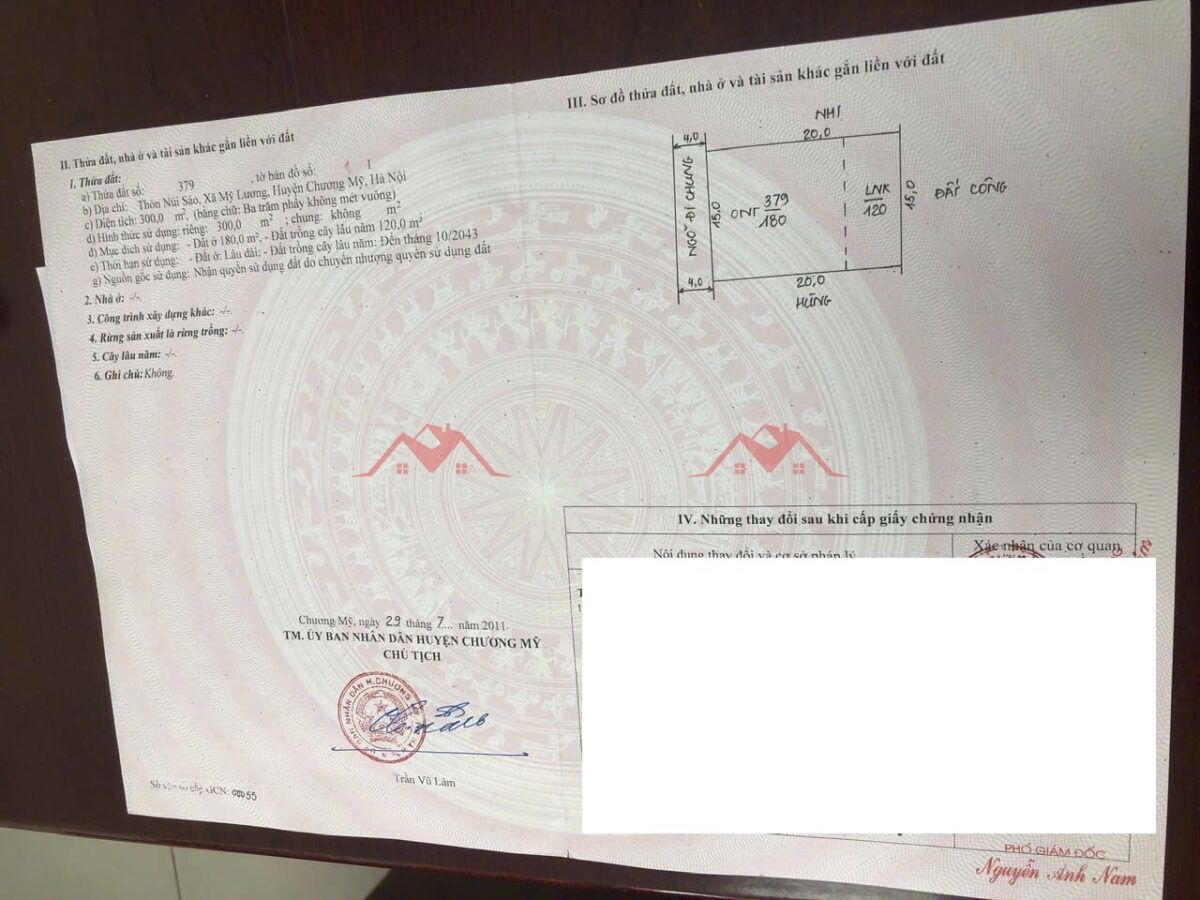 CHÍNH CHỦ BÁN LÔ ĐẤT 300M TẠI MỸ LƯƠNG-CHƯƠNG MỸ-HÀ NỘI - Ảnh 1