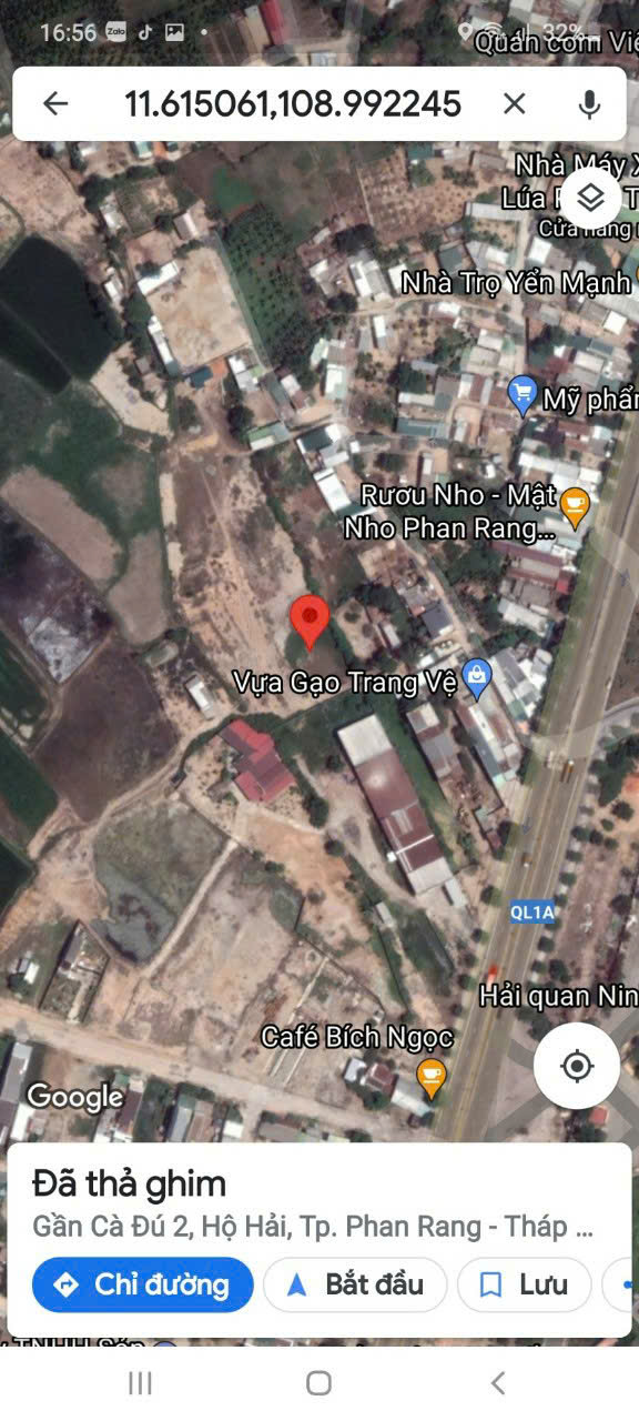 3,4 SÀO ( có 2 sào thổ cư) – Ngã 3 Cà Đú - QL1A.- NINH HẢI – NINH THUẬN 💢 Giá: 1tỷ9/sào (có thương - Ảnh 1