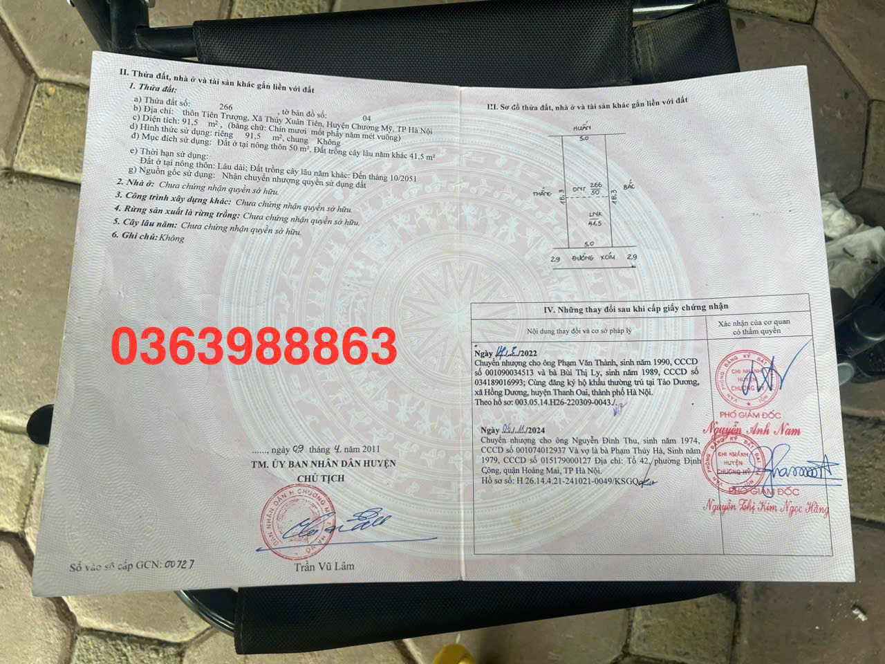 CC cần bán lô đất 91m tại tiên trượng thủy xuân tiên chương mỹ - Ảnh chính