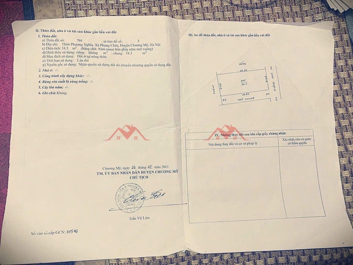 CHÍNH CHỦ BÁN LÔ ĐẤT 54,5M TẠI PHỤNG CHÂU-CHƯƠNG MỸ-HÀ NỘI - Ảnh 4