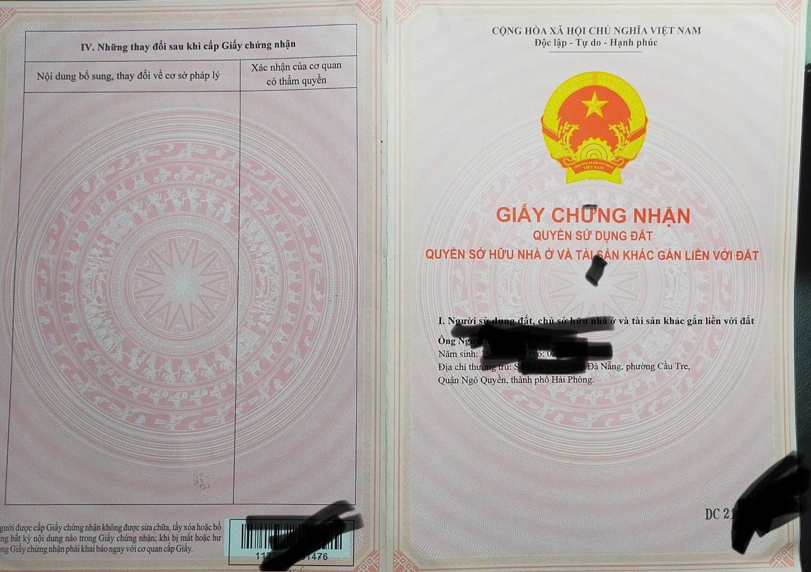 Chính Chủ BÁN Nhà Độc Lập Đường Đà Nẵng, Hải Phòng (ngõ thông chợ Đường Giang) Tặng full nội thất - Ảnh chính