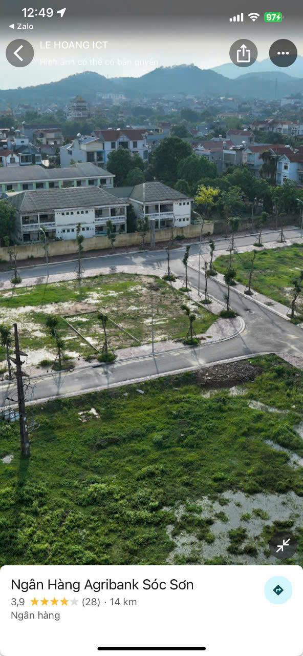 Bán 126.2 m2 đất đầu giá L52 Tiên Dược TT sóc Sơn cạnh ô góc mt 7m - Ảnh 1