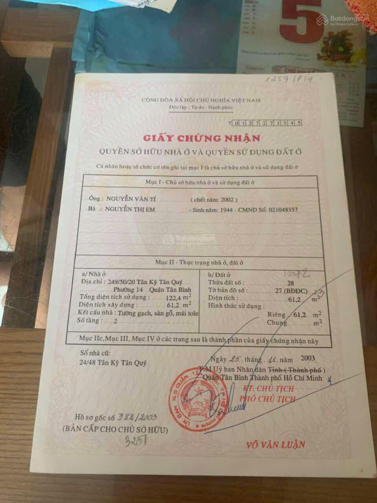 BÁN NHÀ 2 TẦNG, 61M2, NGÕ NGUYỄN QUÝ ANH, TÂN SƠN NHÌ, TÂN PHÚ, GIÁ 5.8 TỶ - SỔ HỒNG CHÍNH CHỦ - Ảnh 2