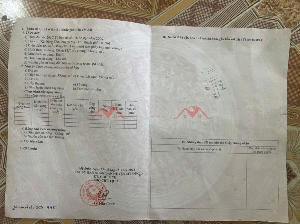 CHÍNH CHỦ BÁN LÔ ĐẤT 88,7M TẠI ĐỒNG TÂM- MỸ ĐỨC-HÀ NỘI - Ảnh 3