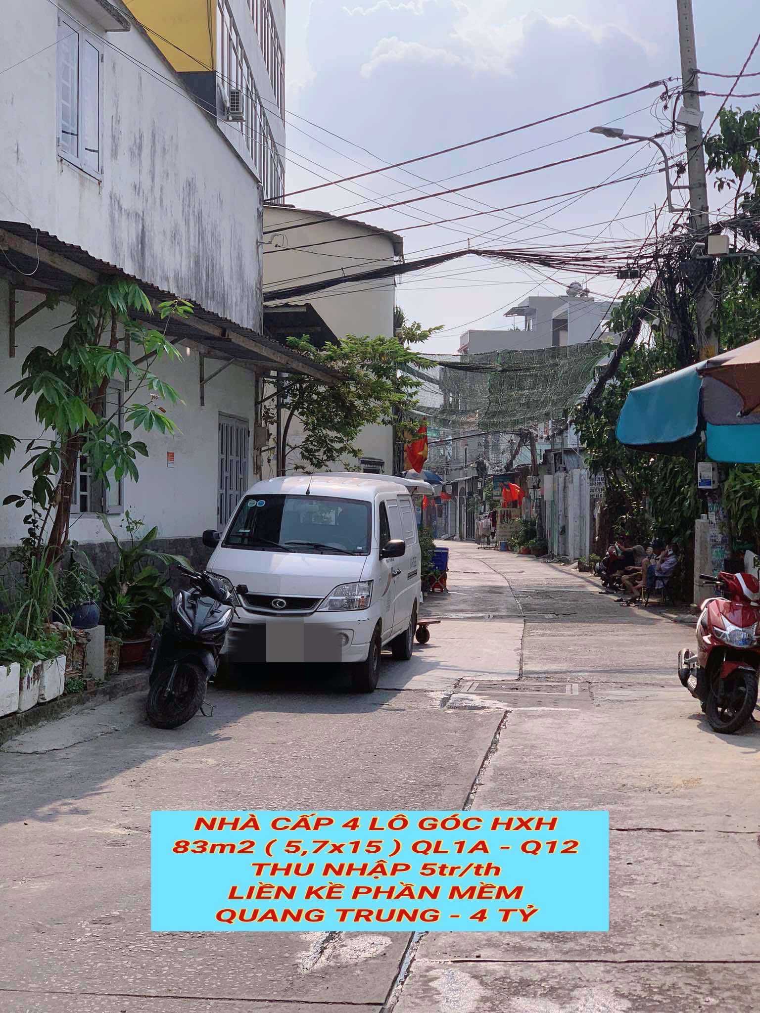 Nhà cấp 4 lô góc hxh 83m2 QL1A Q12 ,thu nhập 5tr/th, liền kề Phần Mềm Quang Trung, 4 tỷ 0932030061 - Ảnh 2