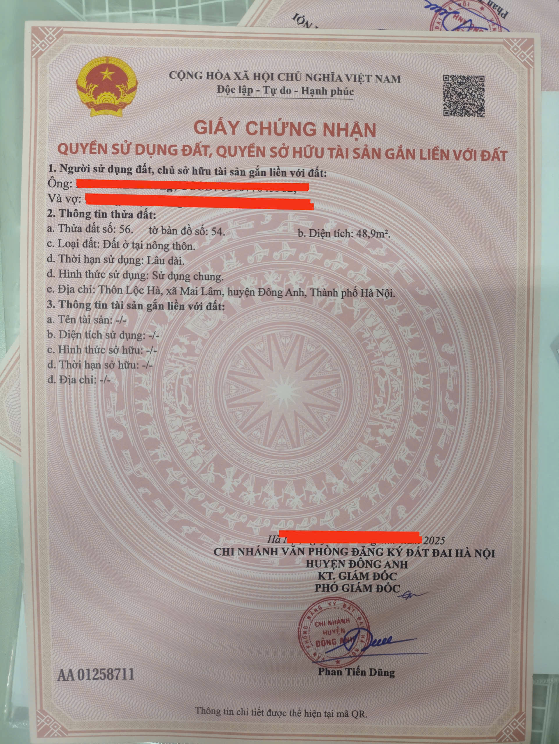 48,9m2 Lộc Hà - Mai Lâm cách lối dẫn lên cầu chỉ hơn 200m ạ sau này sang phố chỉ 7p ạ - Ảnh 4