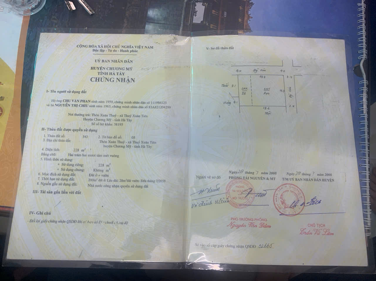ANH TRAI CẦN BÁN LÔ ĐẤT SẴN NHÀ 228M TẠI THỦY XUÂN TIÊN-CHƯƠNG MỸ-HÀ NỘI - Ảnh 2