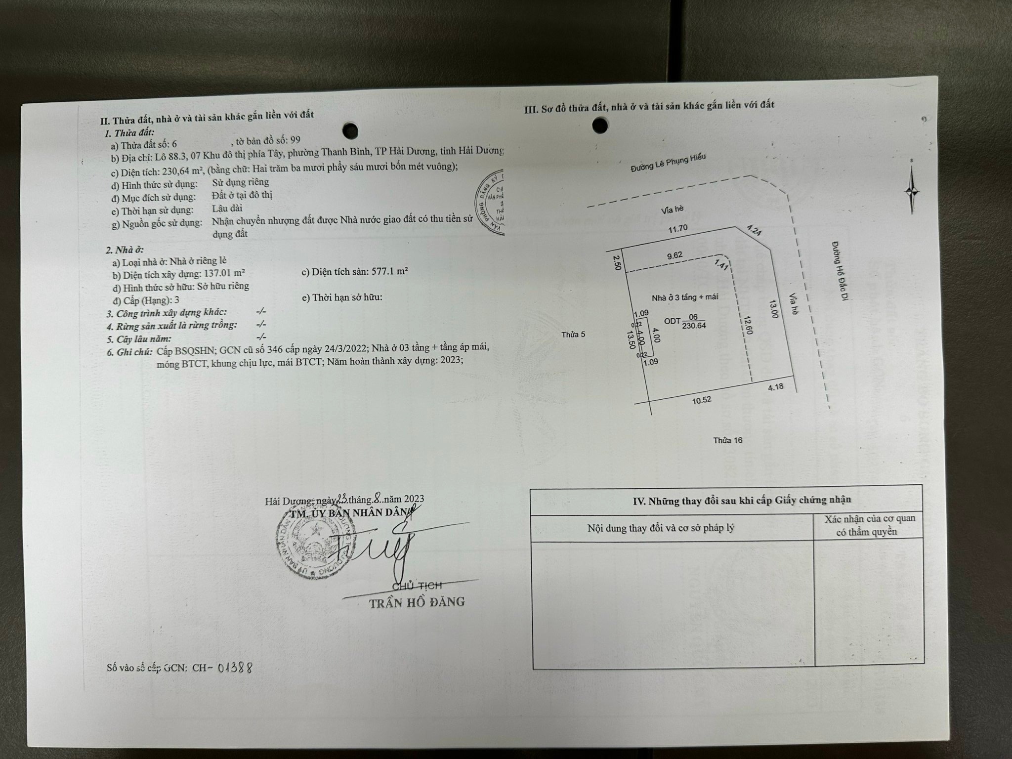 Bán nhà vip khu đô thị phía Tây, Phường Thanh Bình, trung tâm TP Hải Dương. - Ảnh chính