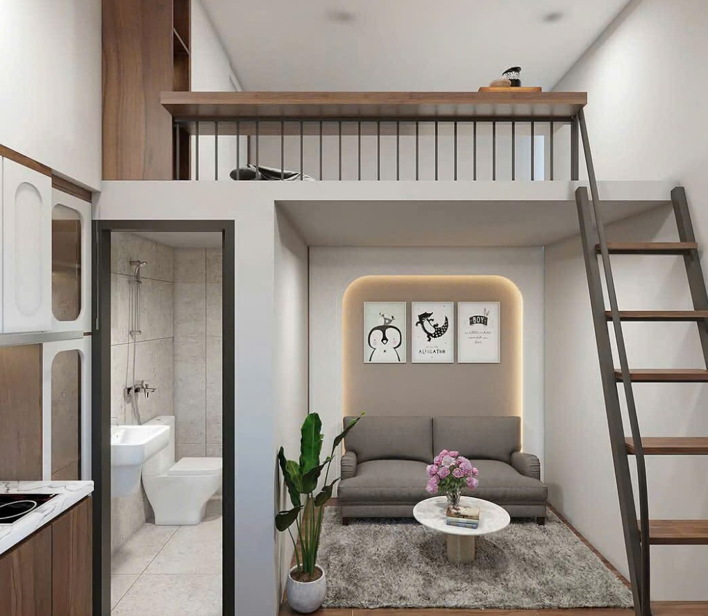 Cho thuê căn hộ duplex full nội thất cao cấp có thang máy pccc đầy đủ - Ảnh 1