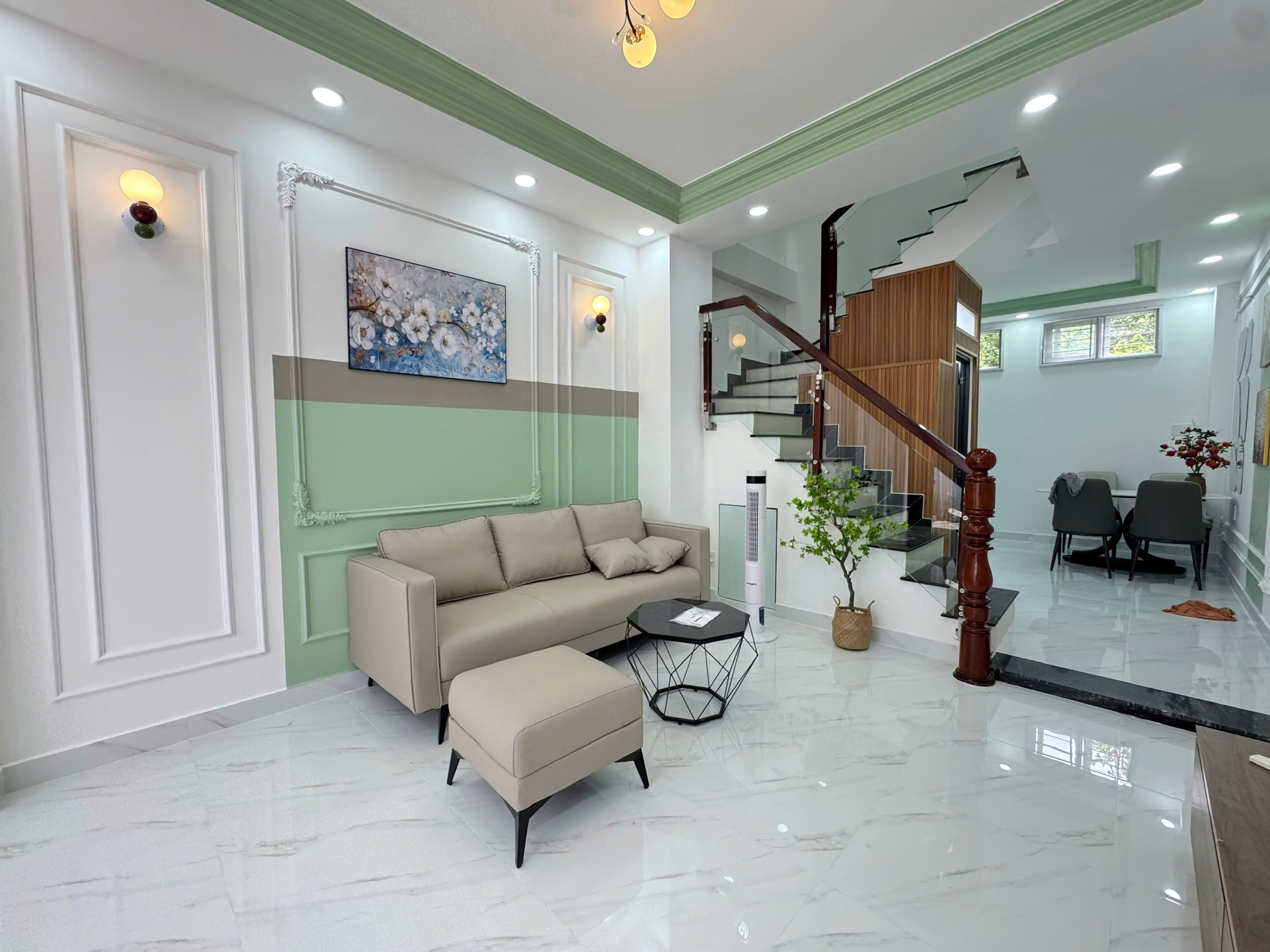 Nhà mới 3 tầng hẻm 314 Âu Dương Lân P3Q8 . Giá: 5.8 tỷ TL - Ảnh 1