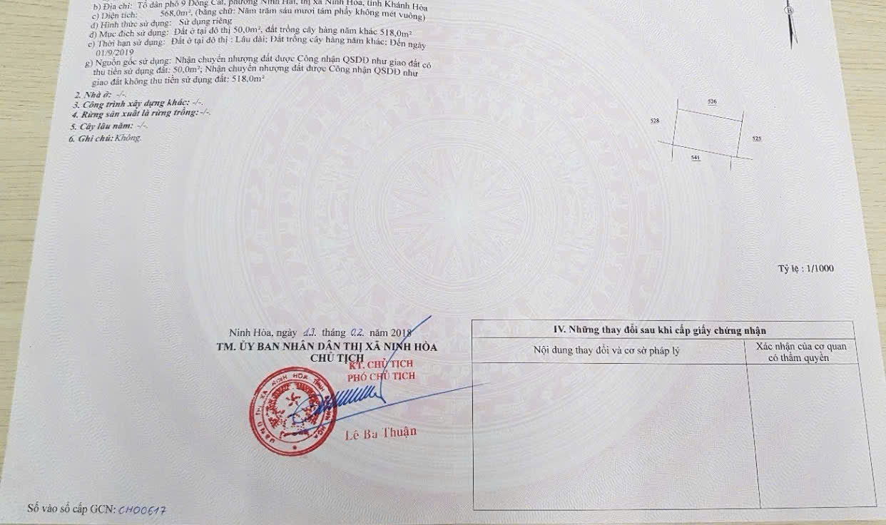 BÁN LÔ ĐẤT 3 MẶT TIỀN ĐÔNG CÁT, NINH HẢI, NINH HOÀ, KHÁNH HOÀ. - Ảnh 3