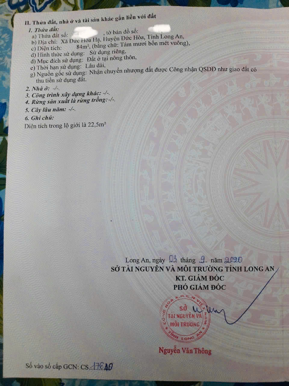 BÁN ĐẤT CHÍNH CHỦ - SỔ HỒNG RIÊNG - GIÁ CHỈ 1 TỶ 8 - Ảnh chính