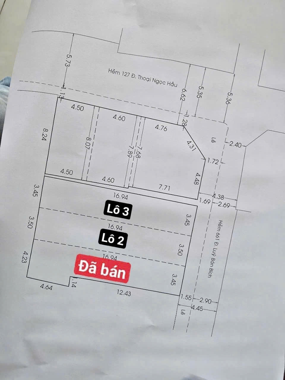 Bán nhà nát Sát MT Lũy Bán Bích <br>DT 3.5x18.5m.<br>Cách MT 25m.<br><br><br>Hẻm Xe Taxi Thông.<br>Giá 5.8 tỷ tl. - Ảnh 2