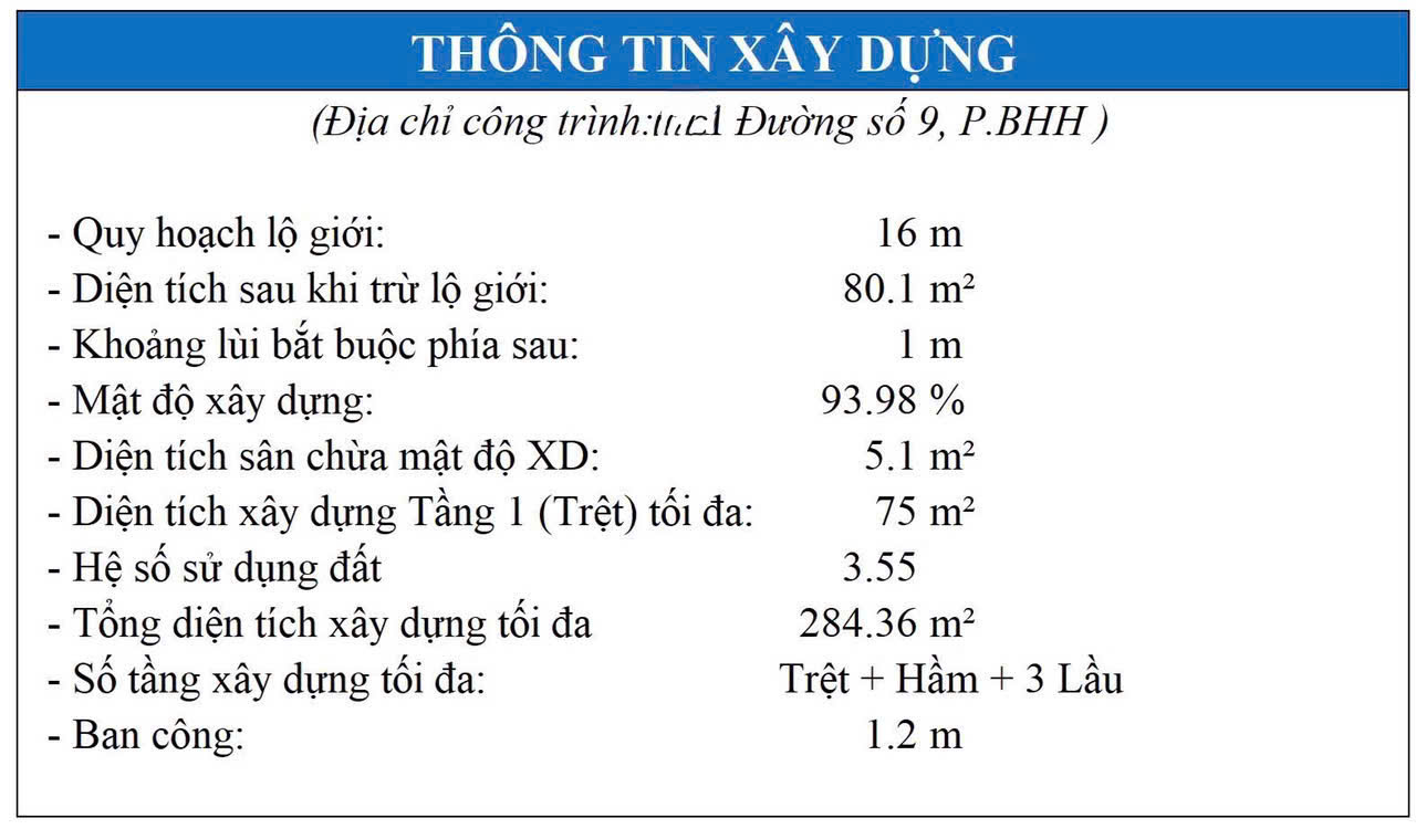 BÁN NHÀ MẶT TIỀN ĐƯỜNG SỐ 9 - BHH - 102m2 - Giá chỉ 5,95 tỷ - Ảnh 2