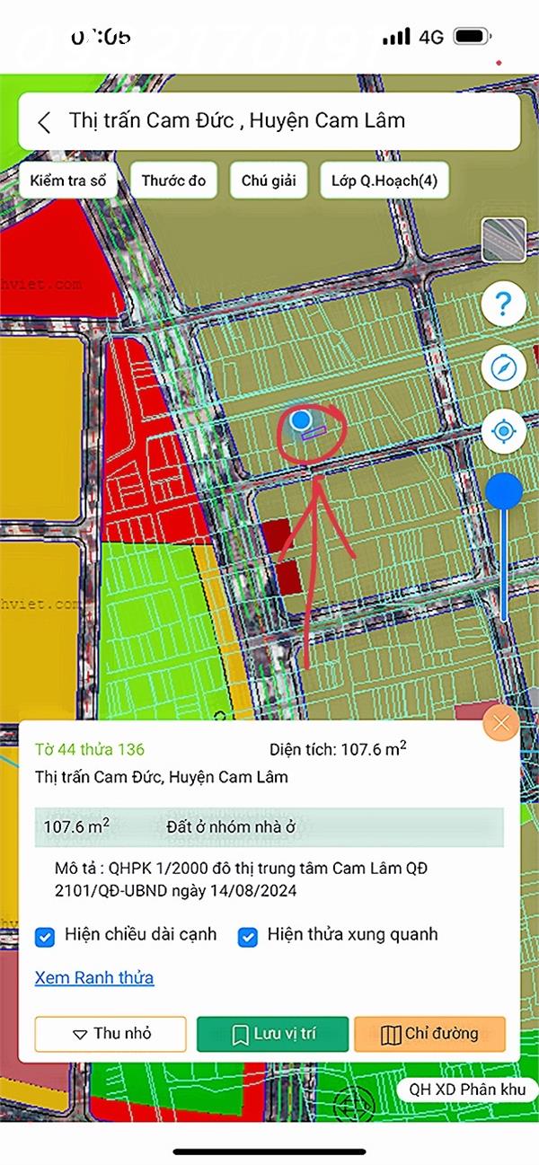 Bàn Cờ Cam Đức-Có thổ cư- Đường 8m- GIÁ CHỈ 2.150 tỷ. Lô đất hiếm có tại thị trường sinh lời cao - Ảnh 4