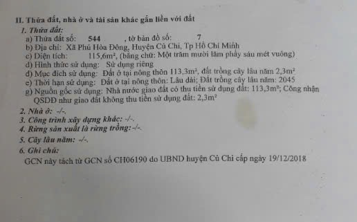 Bán đất full thổ cư Phú Hoà Đông - Củ Chi - Ảnh 2