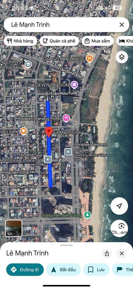 BÁN ĐẤT MẶT TIỀN LÊ MẠNH TRINH, CÁCH BIỂN PHẠM VĂN ĐỒNG CHỈ 100M - Ảnh 2