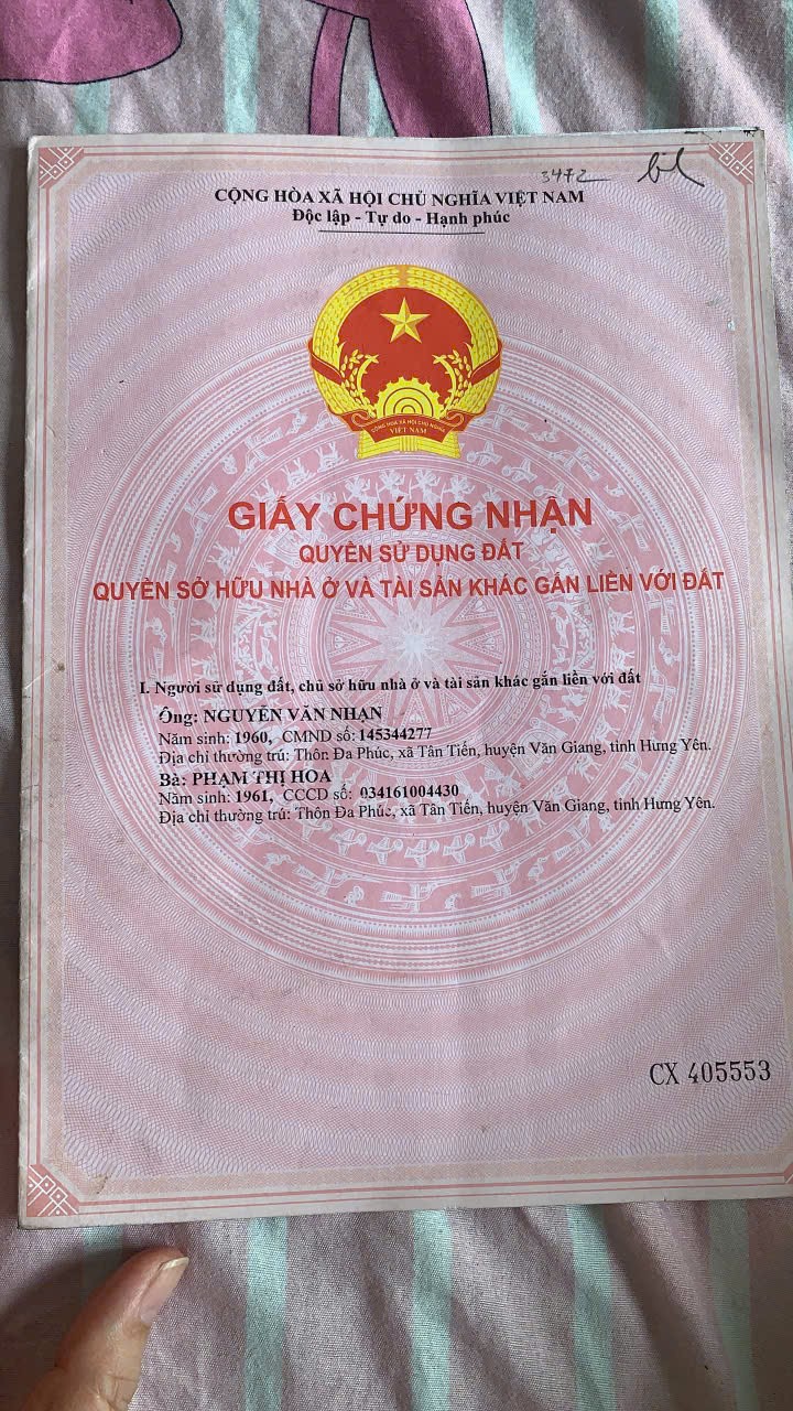 CHÍNH CHỦ Bán Đất Hàng Năm - GIÁ TỐT - Tại Xã Tân Tiến, Huyện Văn Giang, Hưng Yên - Ảnh chính