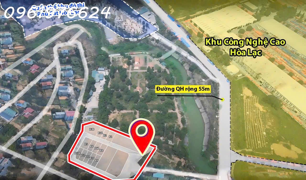 ĐẤT NỀN VAI RÉO, PHÚ CÁT, HOÀ LẠC CHÍNH CHỦ GIÁ RẺ 100M2 , FULL THỔ CƯ, GIÁ RẺ NHẤT THÁNG 6/2025 - Ảnh chính