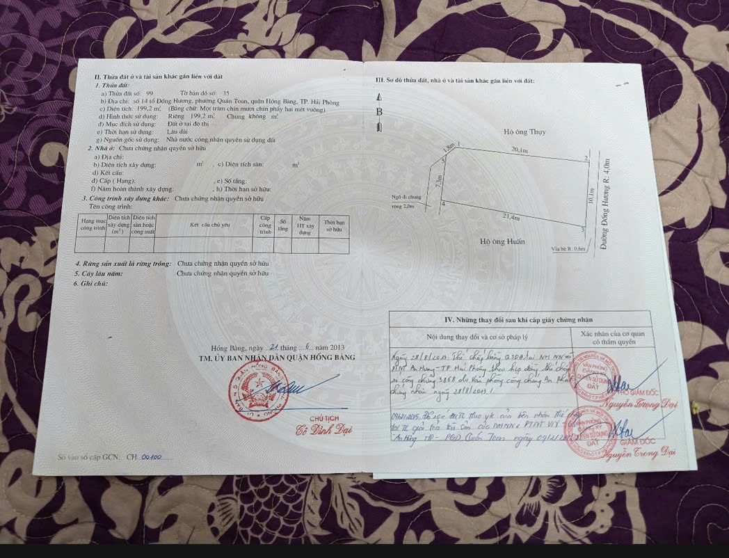 ĐẤT ĐẸP - GIÁ TỐT - Cần Bán Đất Tặng Nhà Biệt thự Tại Phường Quán Toan, Q.Hồng Bàng, TP. Hải Phòng. - Ảnh chính