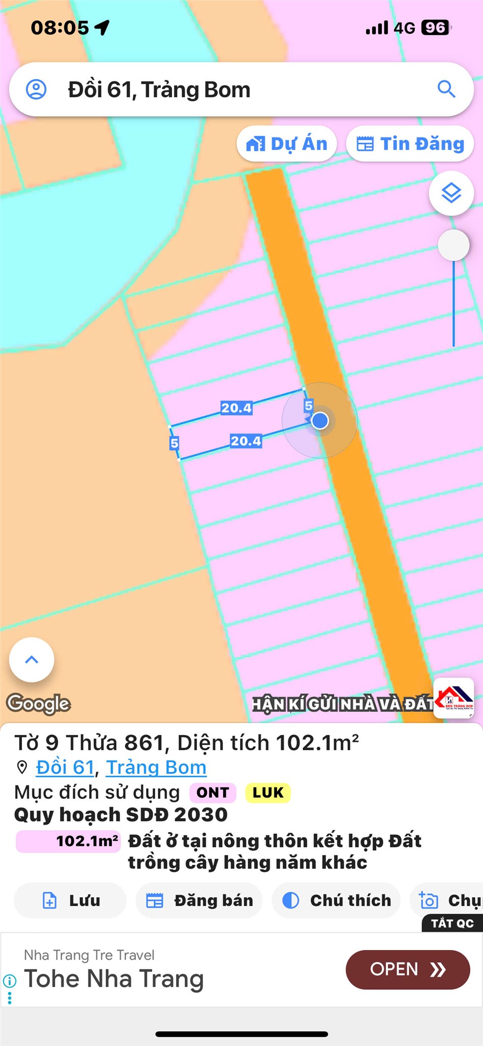 Bán đất Đồi 61, dân cư đông, giá tốt, ngay tổng kho Miền Đông 620ha - Ảnh chính