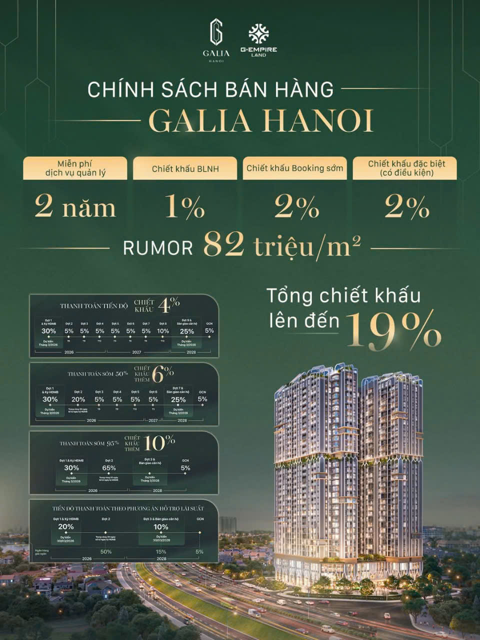 Nhận booking căn hộ dự án GALIA Hà Nội Yên Sở Hoàng Mai - Ảnh 2