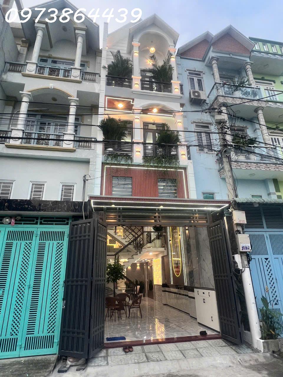 BÁN NHÀ PHỐ QUẬN 12 - 4 TẦNG FULL NỘI THẤT - 57,5M2 -  GIÁ NHỈNH 5 TỶ - Ảnh chính