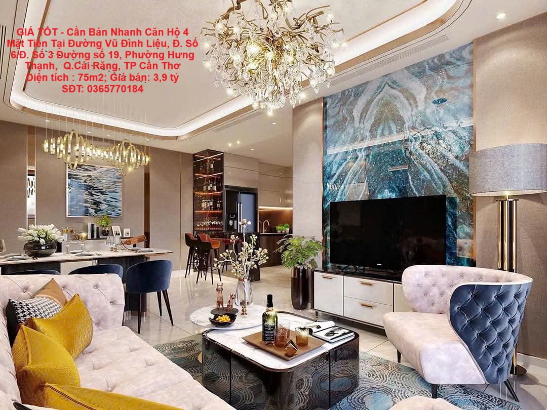 GIÁ TỐT - Cần Bán Nhanh Căn Hộ 4 Mặt Tiền Đường  Tại Quận Cái Răng, TP Cần Thơ - Ảnh chính