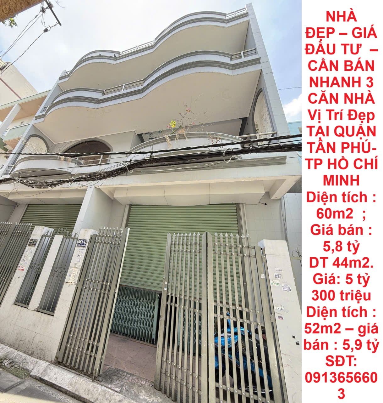 NHÀ ĐẸP – GIÁ ĐẦU TƯ  – CẦN BÁN  NHANH 3 CĂN NHÀ Vị Trí Đẹp TẠI QUẬN TÂN PHÚ-  TP HỒ CHÍ MINH - Ảnh chính