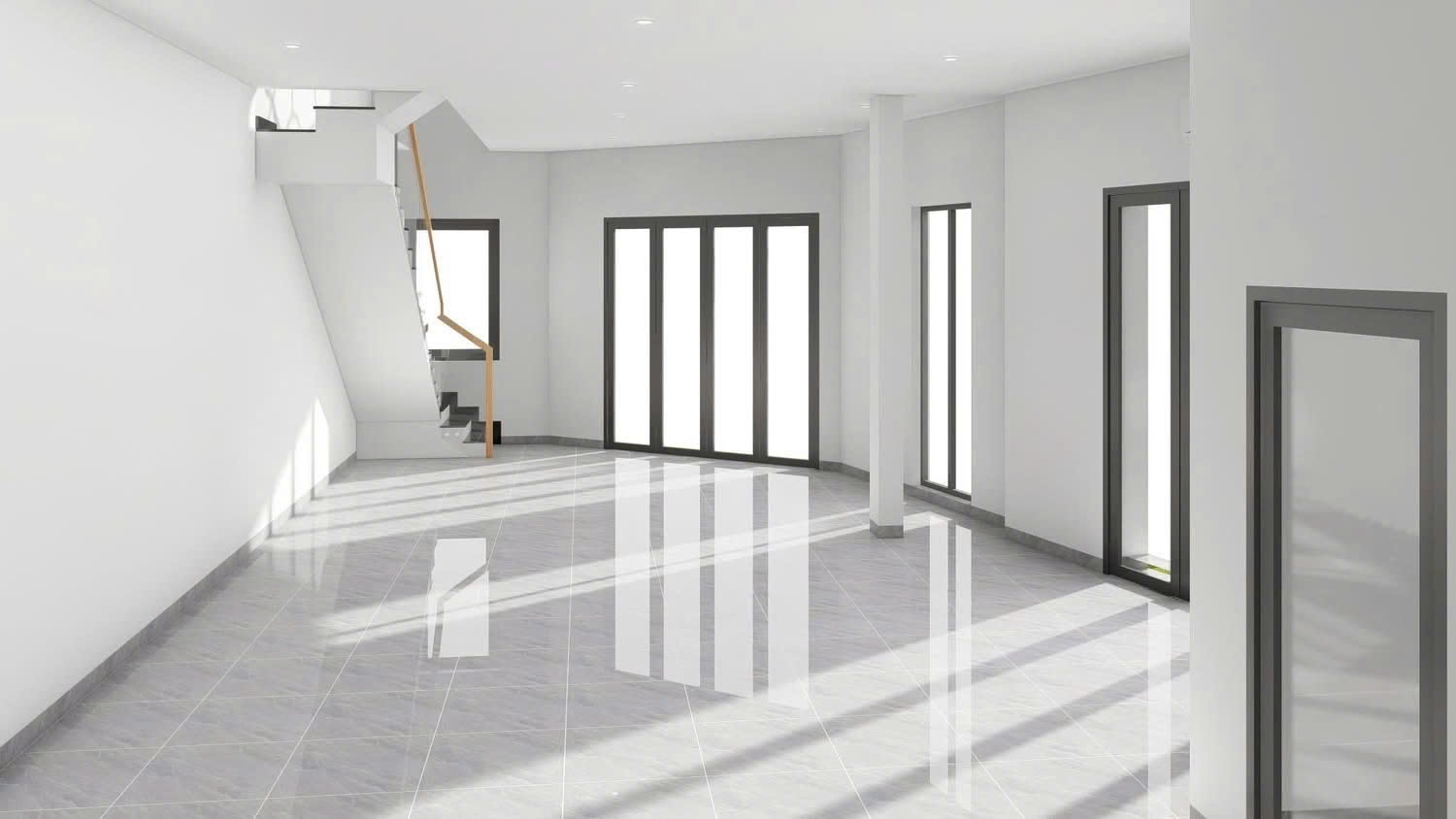 Cho thuê nhà 3 tầng Căn góc – ngay ngã tư đường lớn - sát bên Quảng trường Tây Sông Hậu!. - Ảnh 1