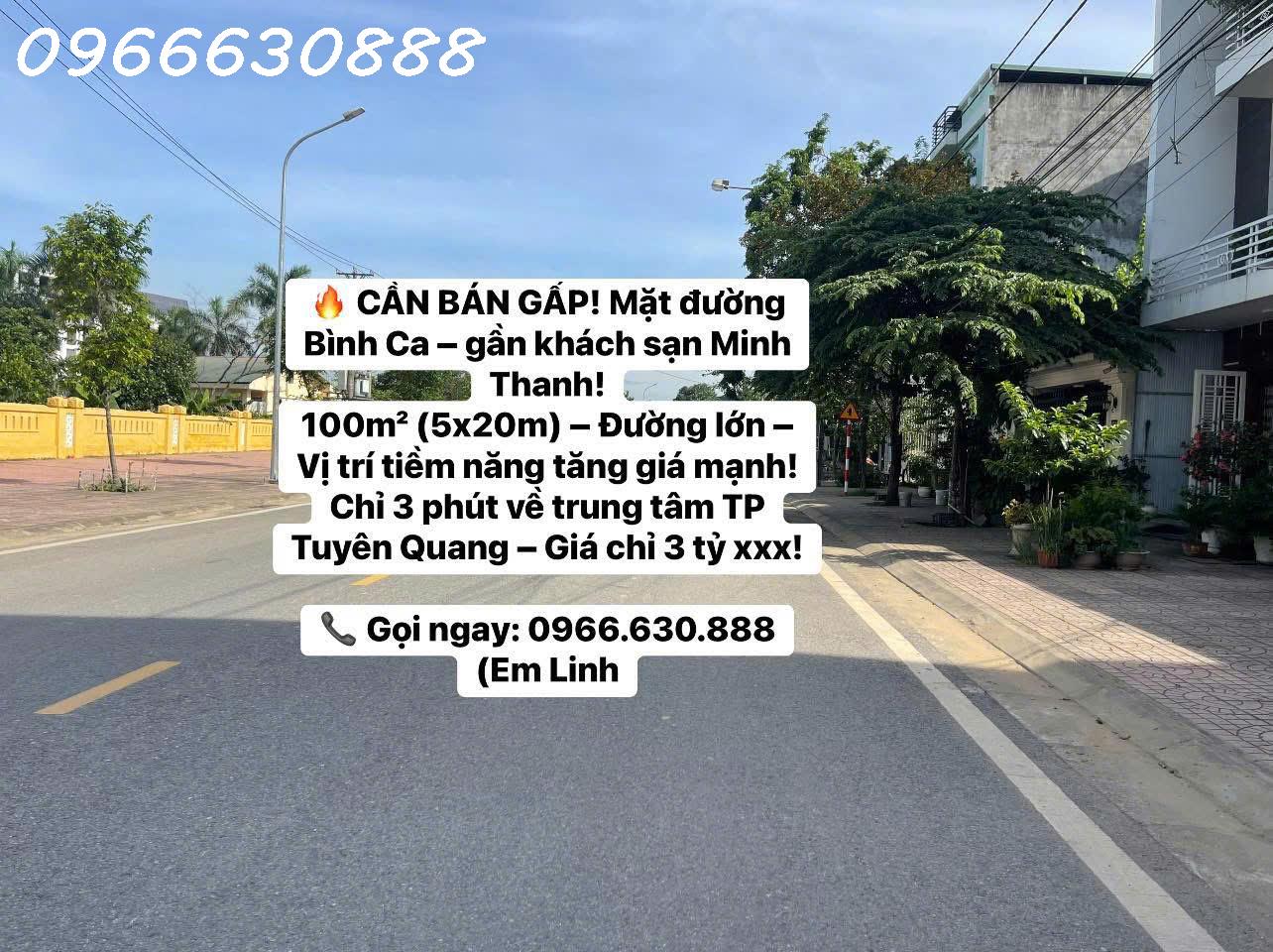 CẦN BÁN GẤP! Mặt đường Bình Ca – gần khách sạn Minh Thanh! - Ảnh chính