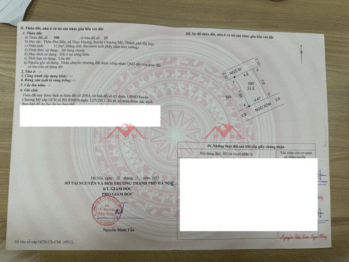 CHÍNH CHỦ BÁN CĂN NHÀ 31,5M TẠI THỤY HƯƠNG--CHƯƠNG MỸ -HA NỘI - Ảnh 3