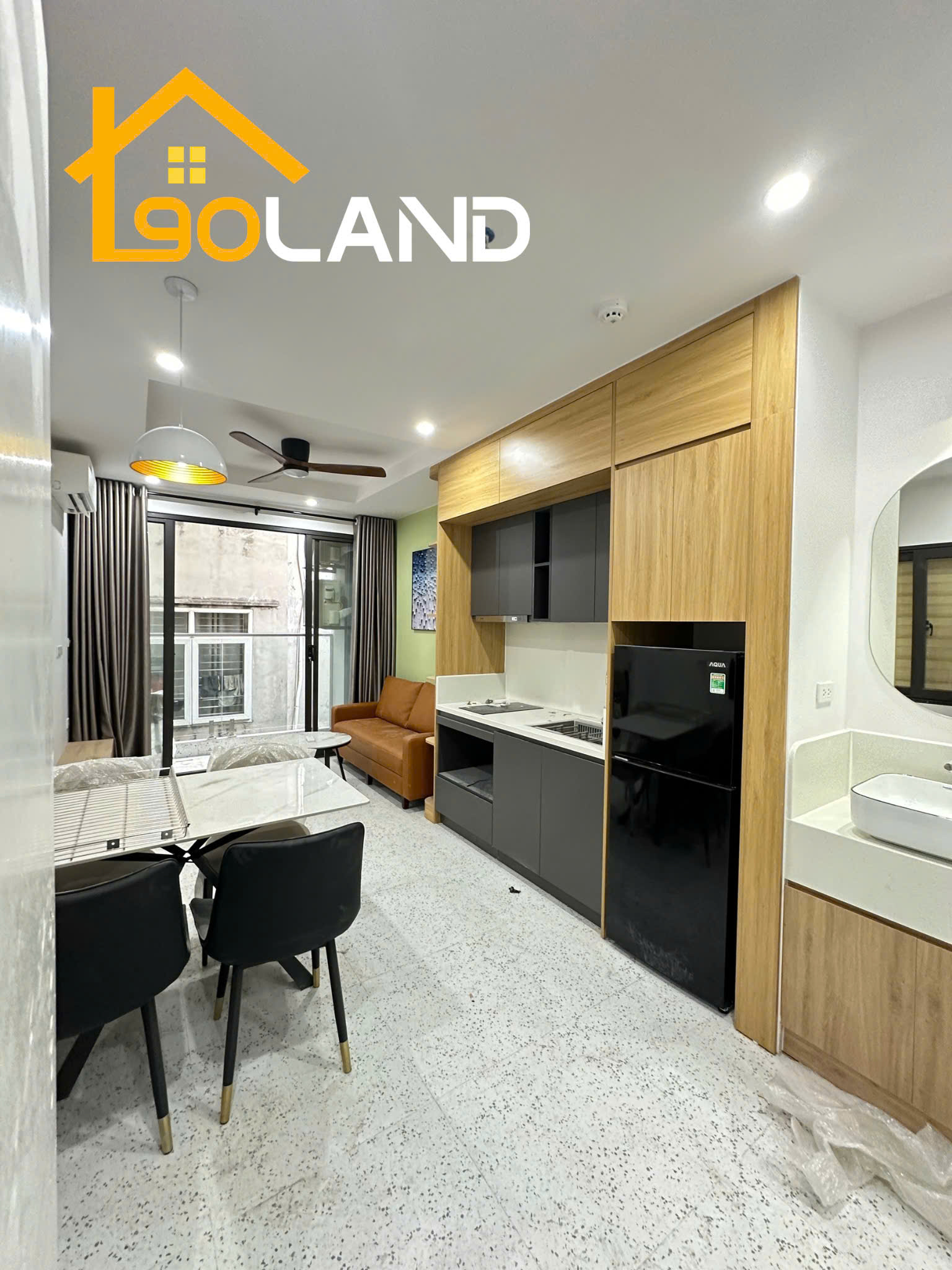 (Cực Hiếm) Căn hộ 2N1K cao cấp 50m2 mới khai trương tại ngõ 26 Vương Thừa Vũ - Có máy giặt riêng - Ảnh chính