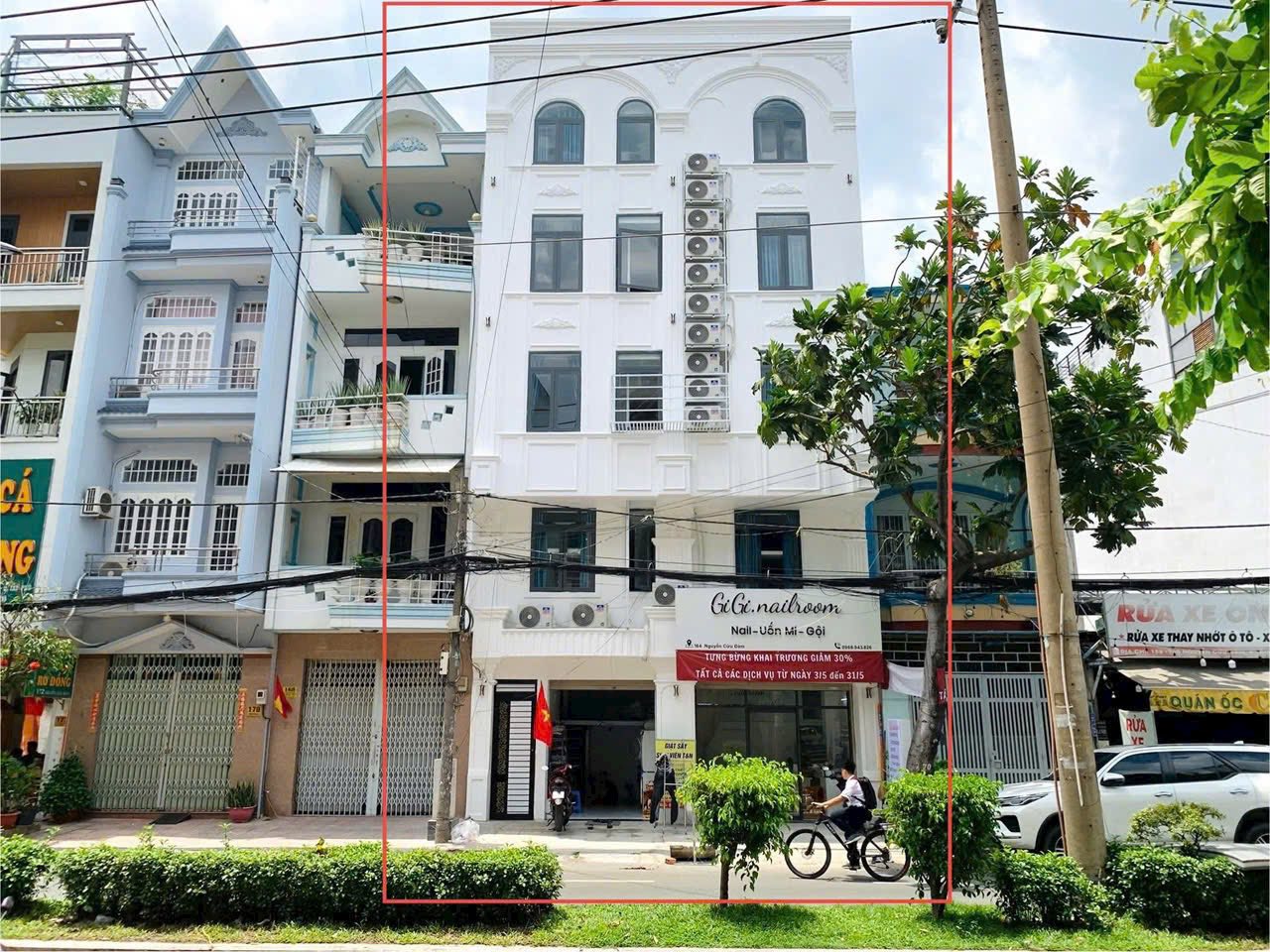 Bán nhà mặt tiền 1 trệt 4 lầu 8x16m giá 35 tỷ Đường Nguyễn Cửu Đàm - Ảnh 1