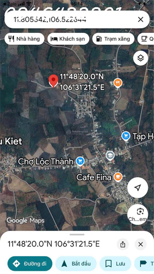 Bán đất Tại Lộc Thành, Lộc Ninh, Bình Phước, Giá Siêu Hời 485 Triệu, 1016.7m2 - Ảnh 1