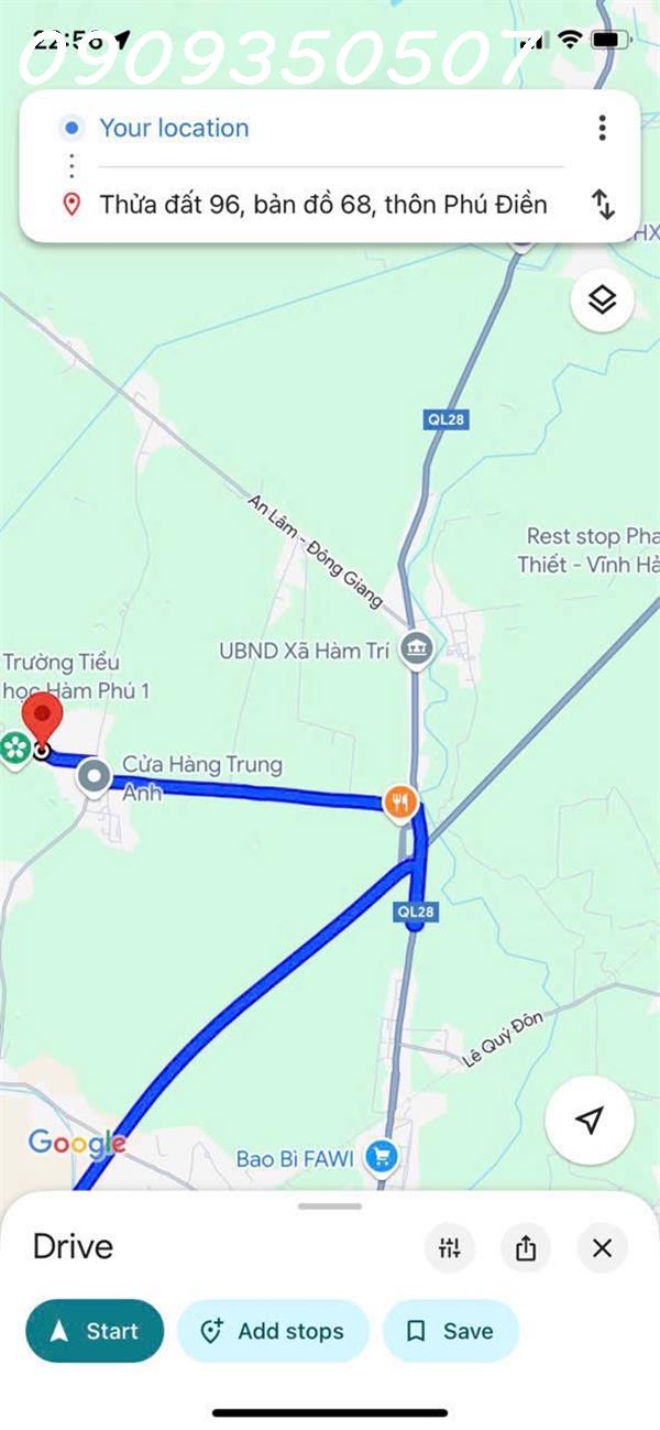 CC định cư nước ngoài cần bán nhanh, bán gấp lô đất MT đường nhựa Xã Hàm Phú, Bình Thuận - Ảnh 3