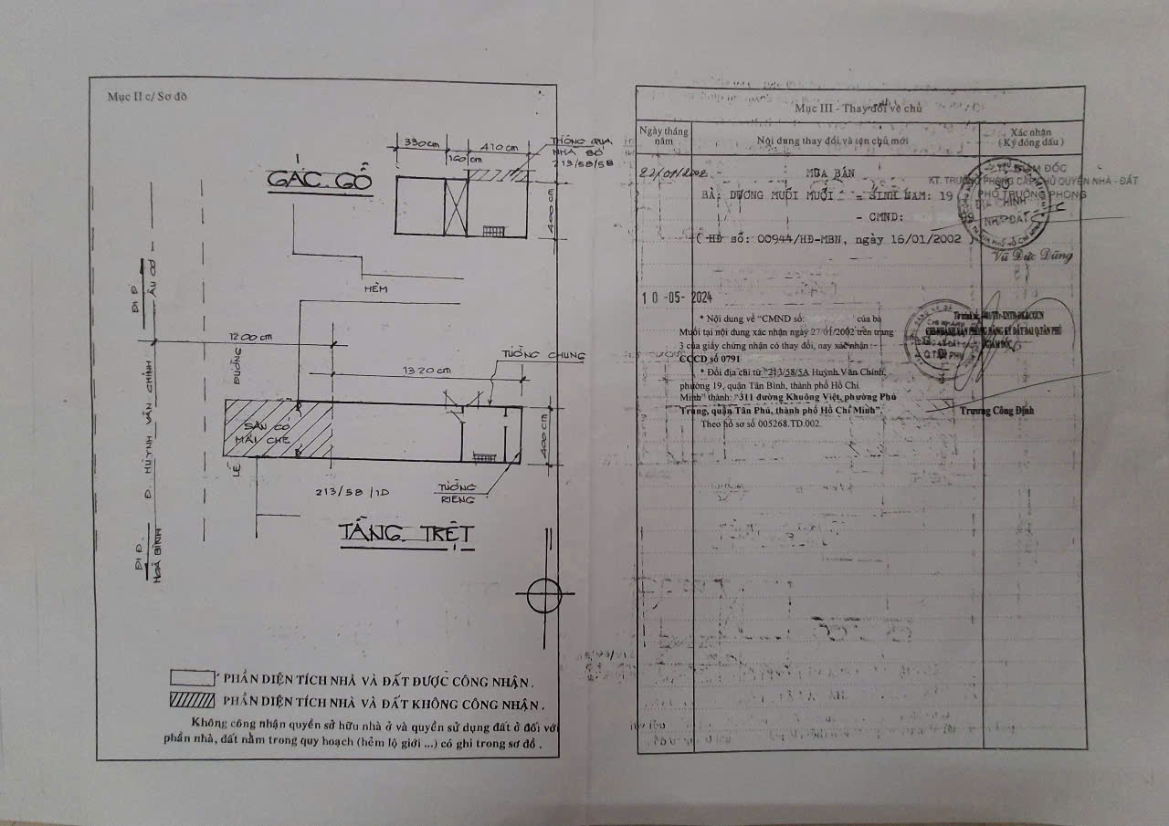 BÁN NHÀ CẤP 4 – KHUÔNG VIỆT, PHƯỜNG PHÚ TRUNG, QUẬN TÂN PHÚ - Ảnh 1