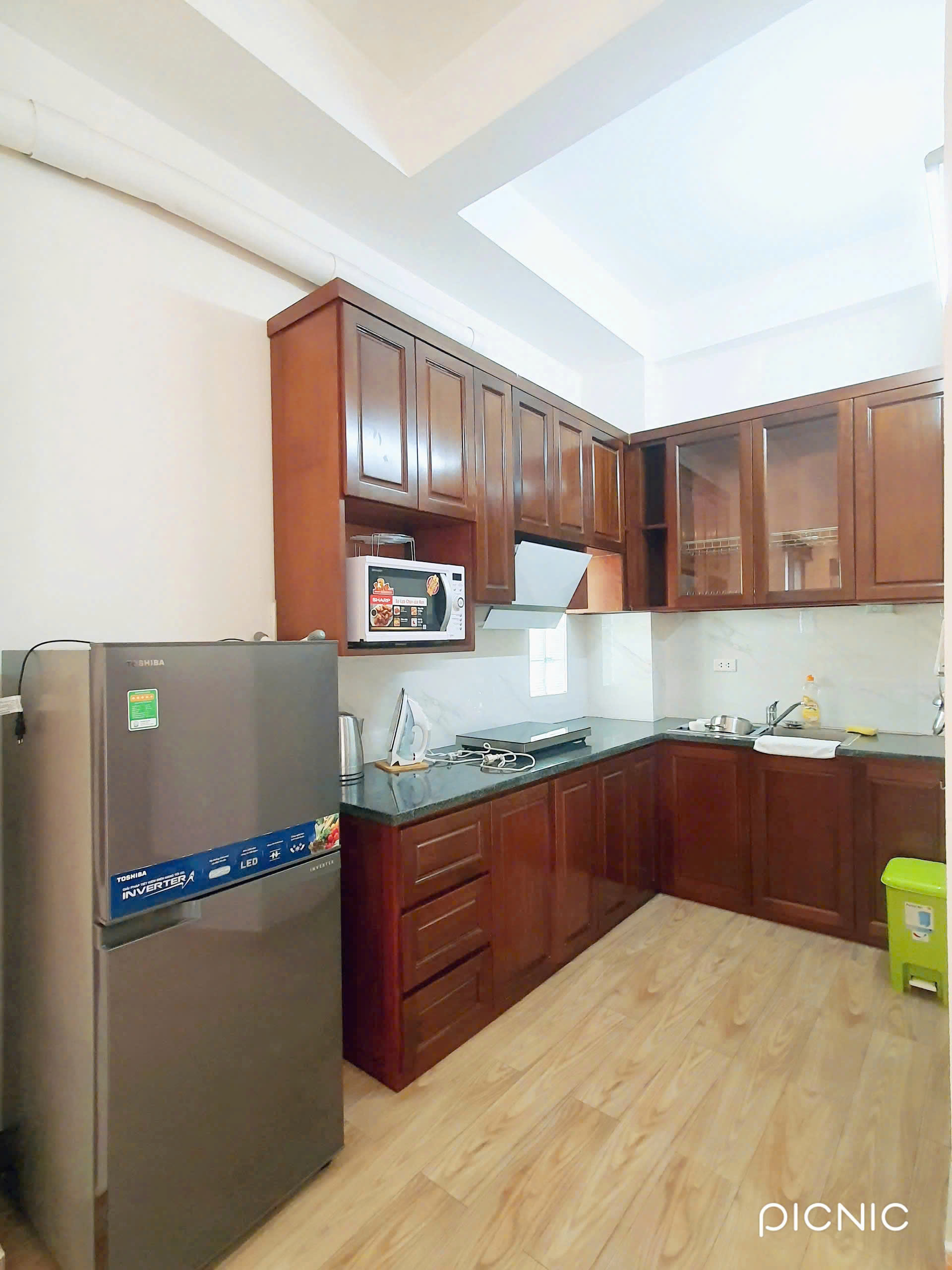 Cho thuê Căn hộ dịch vụ 1N,1K siêu rộng Full đồ tại Ngõ 189 Hoàng Hoa Thám, Ba Đình. Chỉ 10tr - Ảnh 4