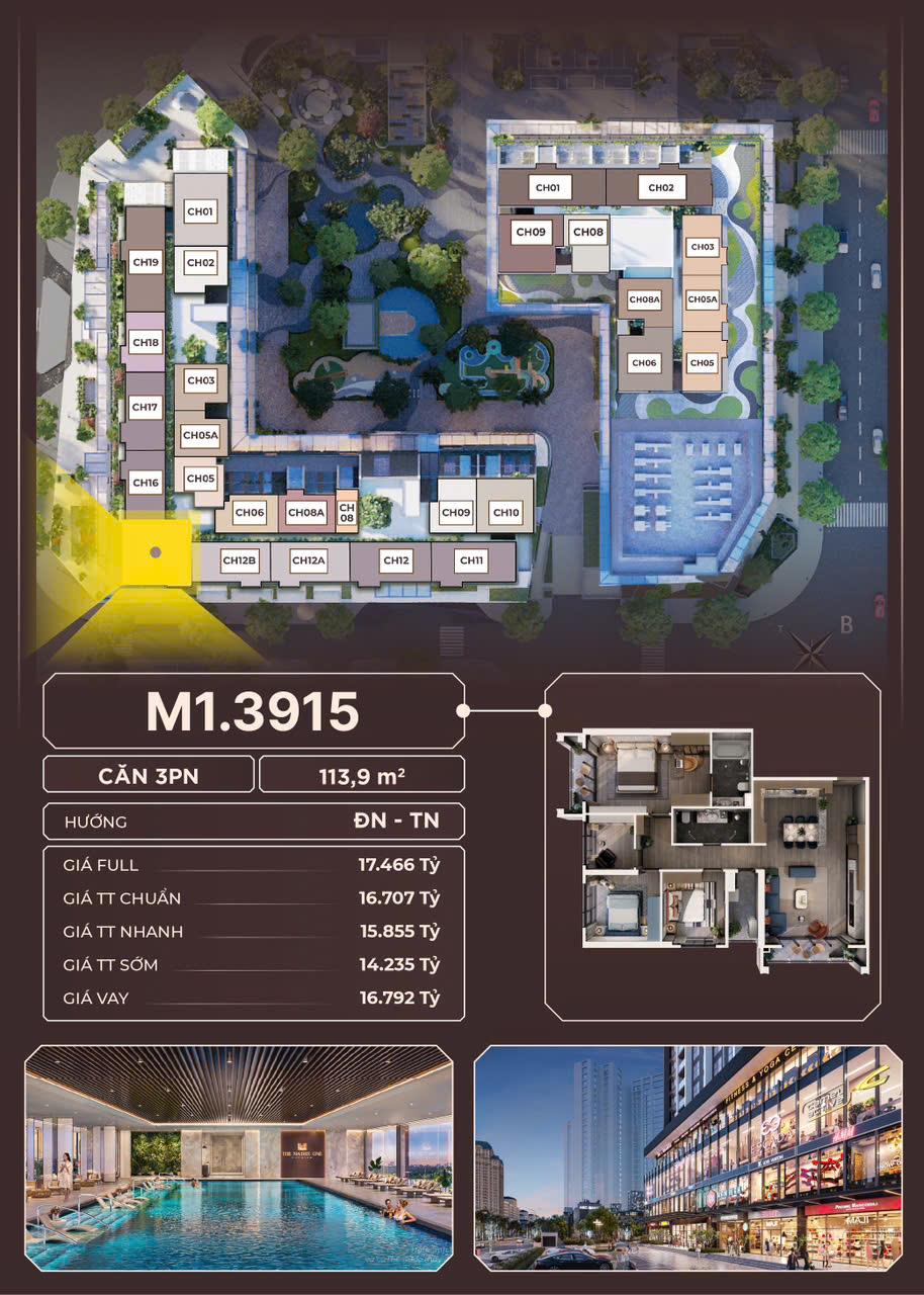 Mua bán chuyển nhượng căn hộ chung cư the Matrix one Mễ Trì  tháng ̉6/2025 giá chỉ từ 100tr/m2. - Ảnh chính