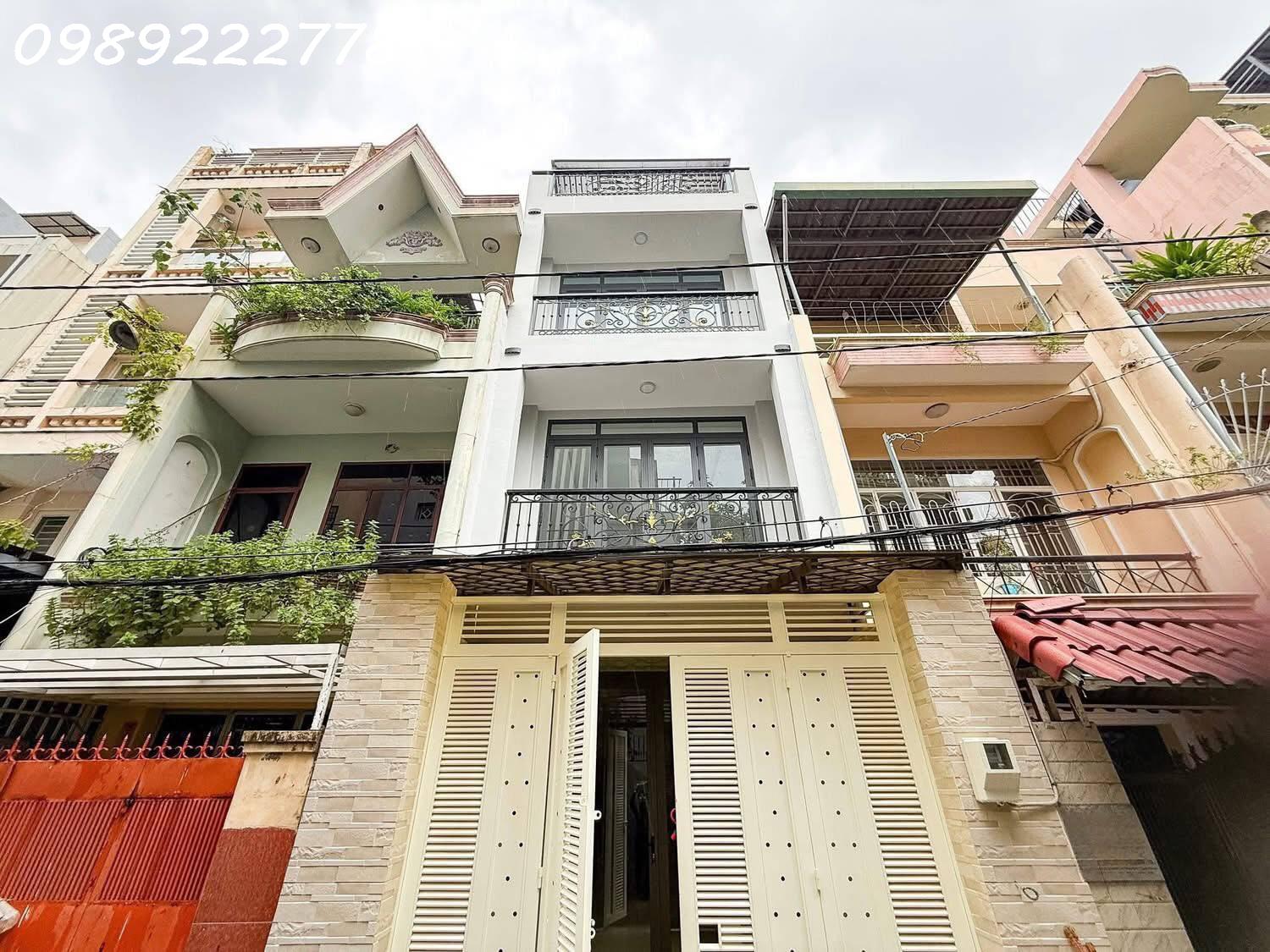 VIP P25 [#BÌNH_THẠNH]- GIÁP KHU D - HẺM XE HƠI ĐẬU NGÀY ĐÊM — 70m2 (4x17.5) - 4 TẦNG XÂY MỚI 100% - - Ảnh 1