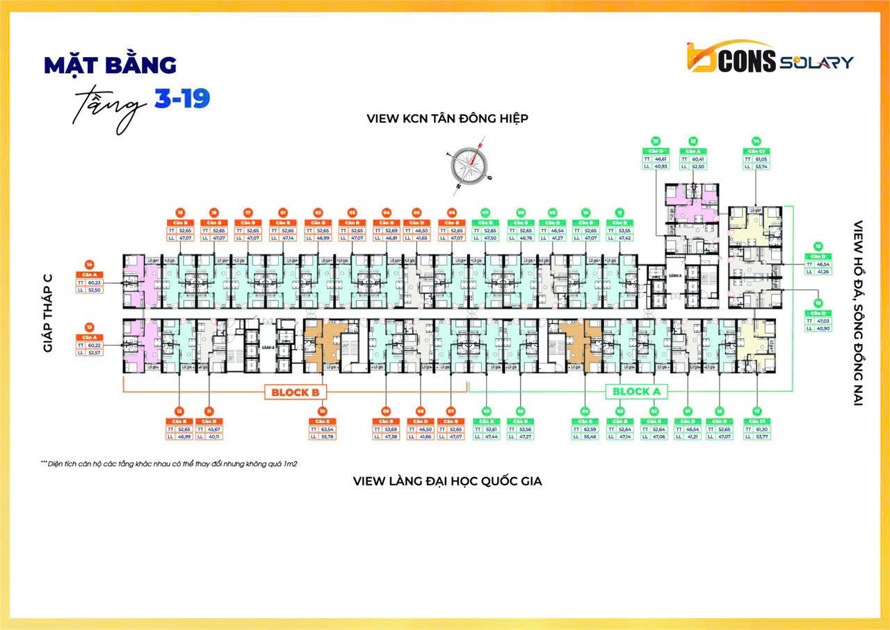 Bcons Solary 1,9tỷ Căn 2PN 2WC - Ảnh chính
